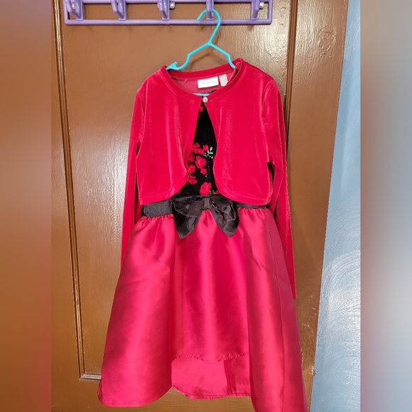 children's place red dress and cover size 10 - Picture 2 of 5